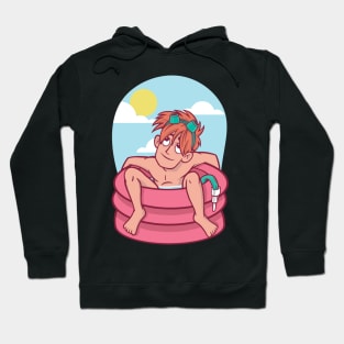 Summer - inflatable pool Hoodie